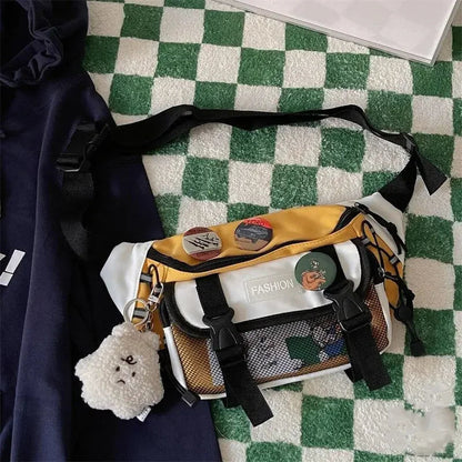 Japan Style Multi-Pocket Streetwear Fanny Pack