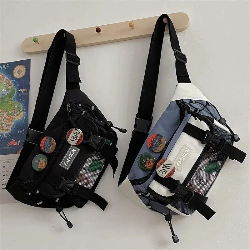 Japan Style Multi-Pocket Streetwear Fanny Pack