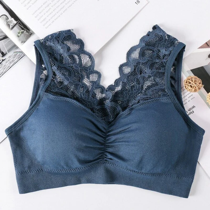 Sexy Lace Padded Wireless Bralette