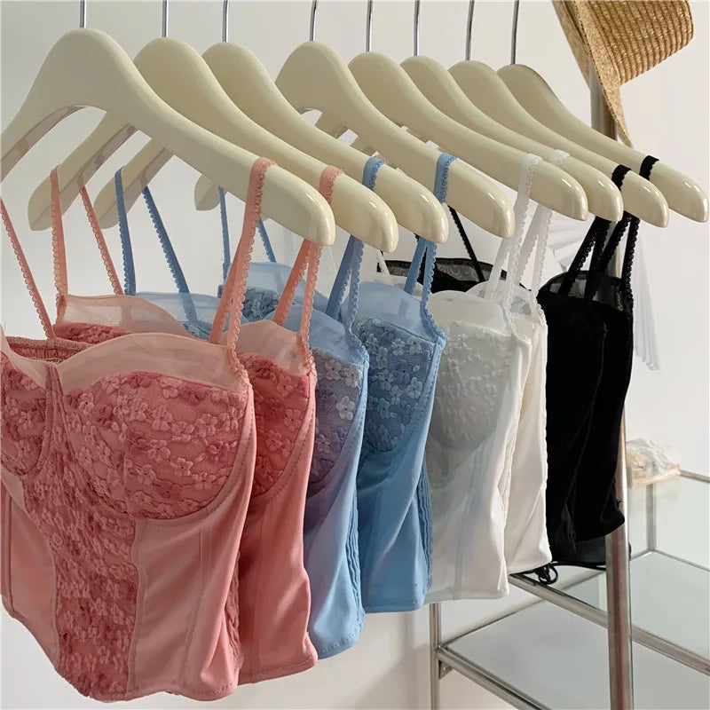 Padded Floral Lace Corset Top