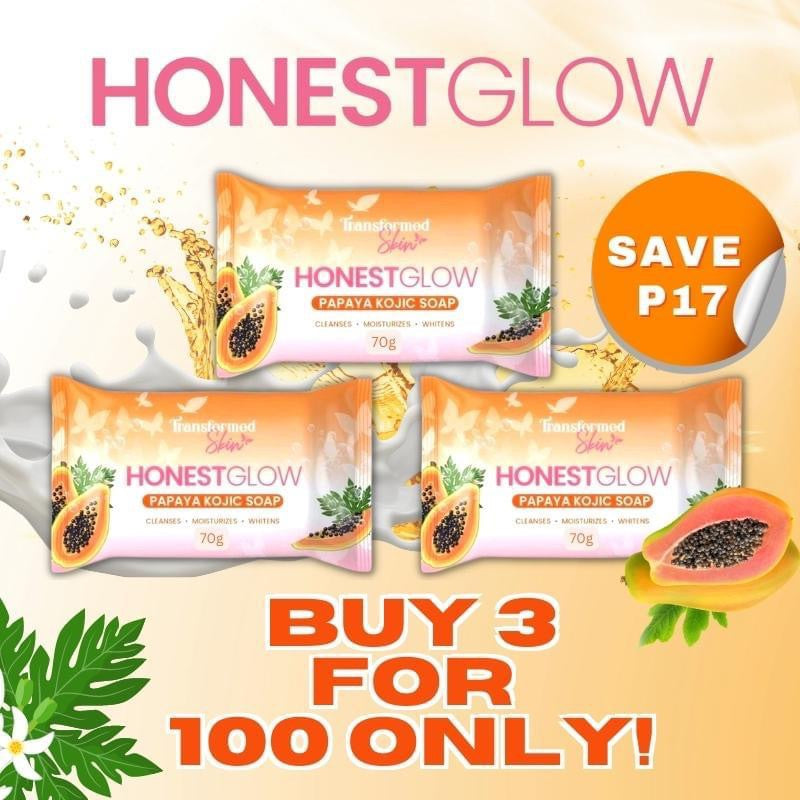 HONEST GLOW KOJIC PAPAYA SOAP 70G