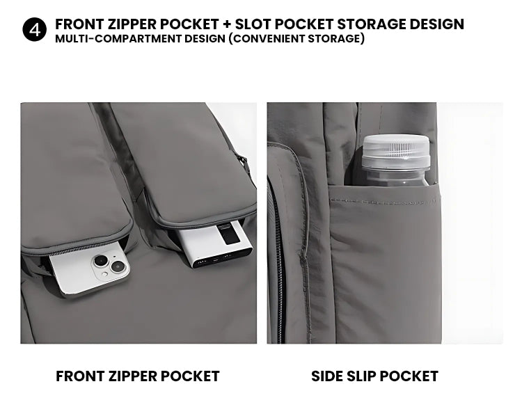 Large Capacity Multi-Pocket Nylon Backpack