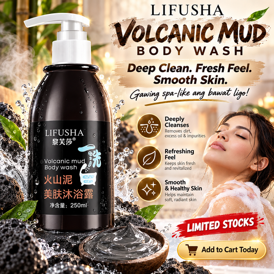 LIFUSHA Volcanic Mud Body Wash (250ml)