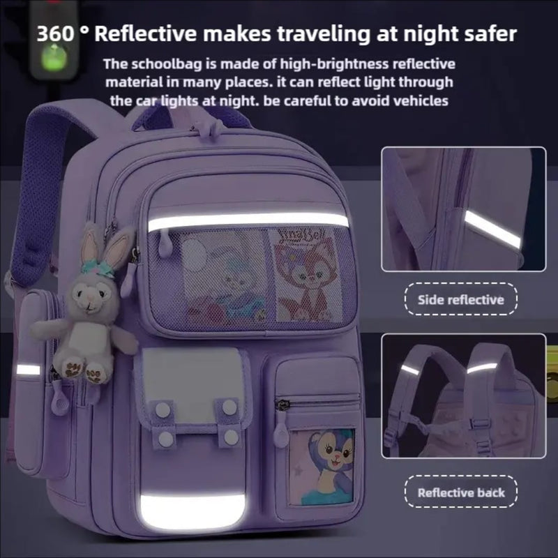 Multi-Pocket Waterproof School Backpack