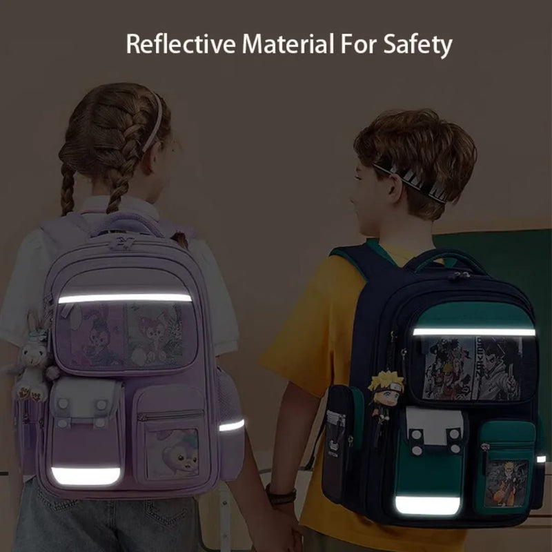 Multi-Pocket Waterproof School Backpack