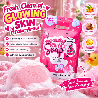 You Glow Babe Beauty White Soap 5 Bars x 70g