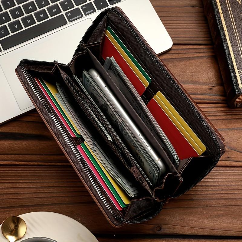 Men's Retro All-in-One Wallet & Phone Holder