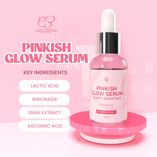 Pinkish Glow Serum - Glass Skin Serum | Whitening Serum | With SNAIL EXTRACT by Clarity Essentials