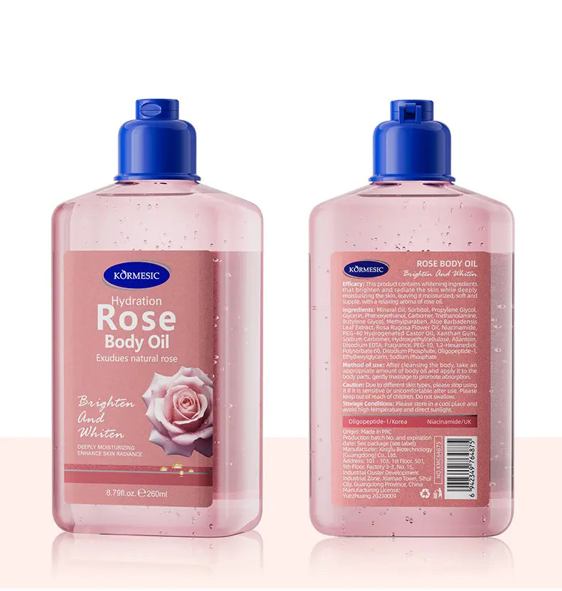 KORMESIC Rose & Niacinamide Brightening Glow Body Oil 260ml