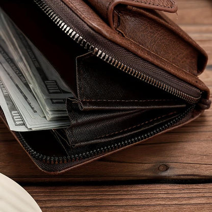 Men's Retro All-in-One Wallet & Phone Holder