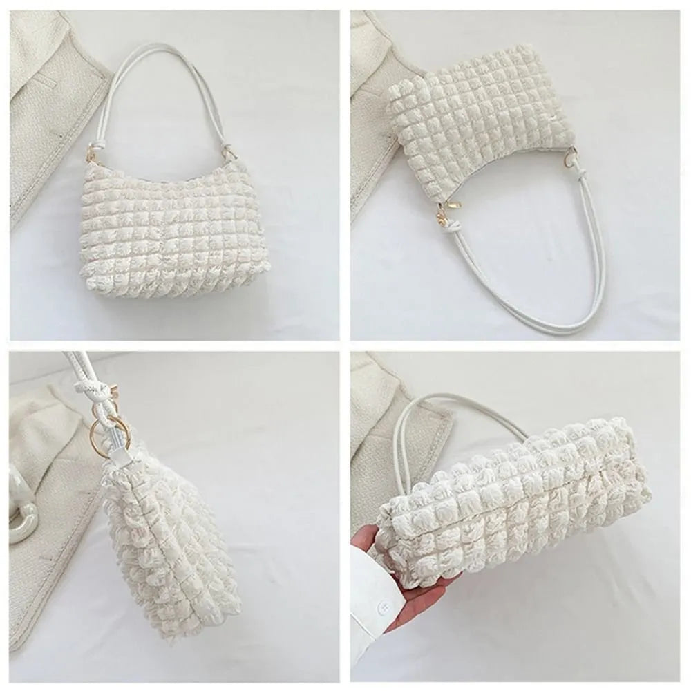 Soft Pleated Bubble Bag