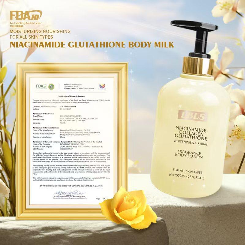 LBLS Niacinamide Whitening SPF 90+ PA+++ & Niacinamide Collagen Glutathione Body Lotion