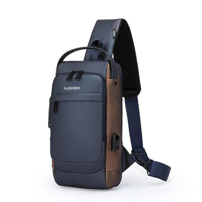 Anti-theft Waterproof Chest Bag with USB Charging Port