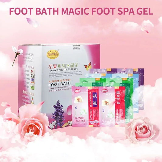 Crystal Mud Foot Bath Jelly Salt for Foot Spa