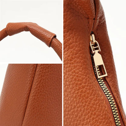 2-in-1 Soft Leather Hobo Bag with Matching Wristlet