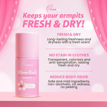 Freshaya Bloom Rush Niacinamide Tawas Deodorant