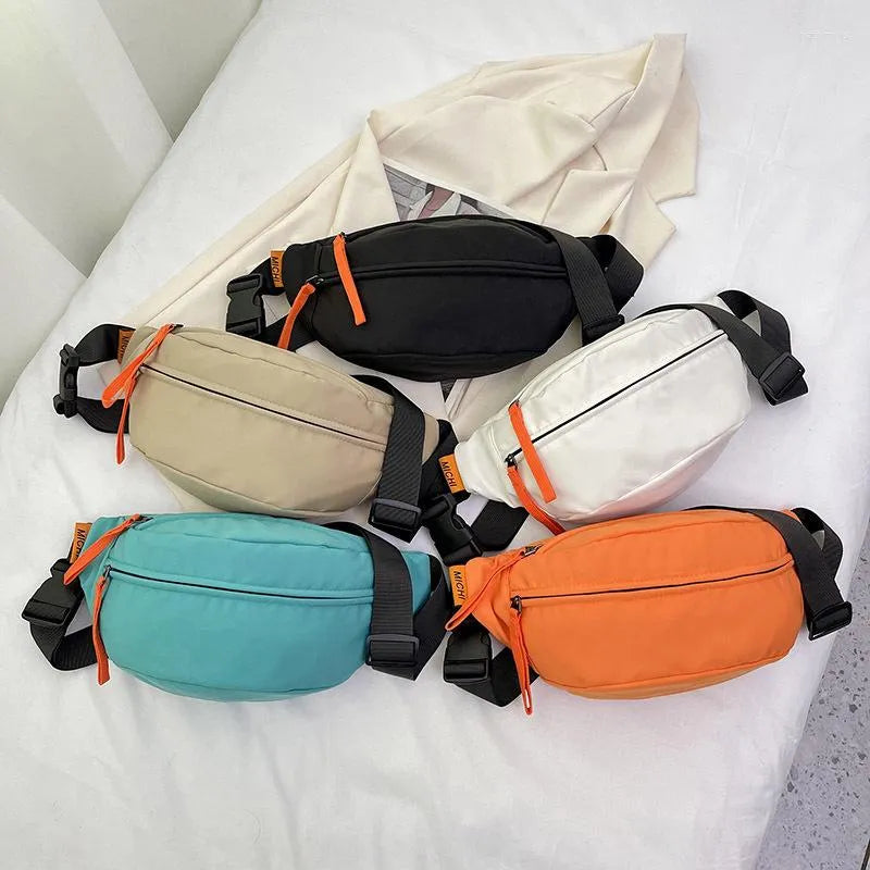 Nylon Crossbody Belt Waist Bag