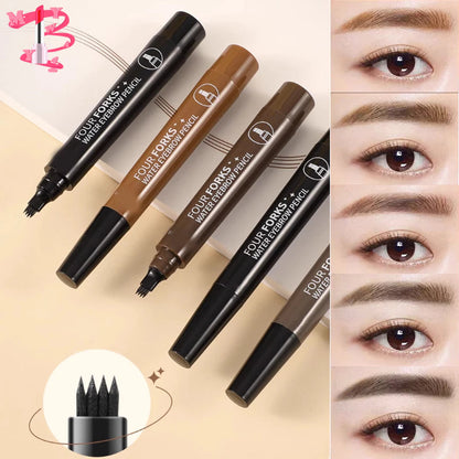 Waterproof 4 Tip Liquid Brow Tattoo Pen
