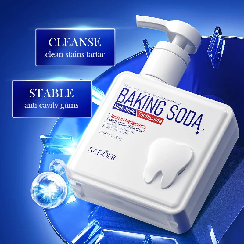 SADOER Probiotic Whitening Baking Soda Toothpaste 300g
