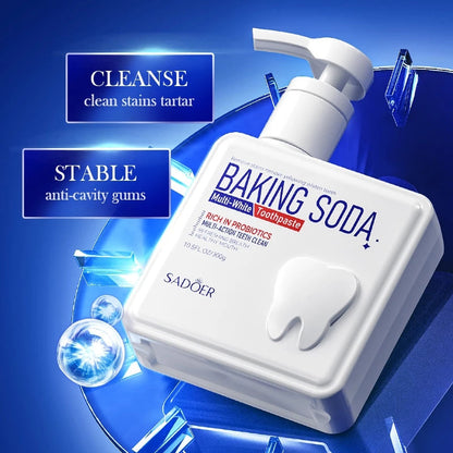 SADOER Probiotic Whitening Baking Soda Toothpaste 300g