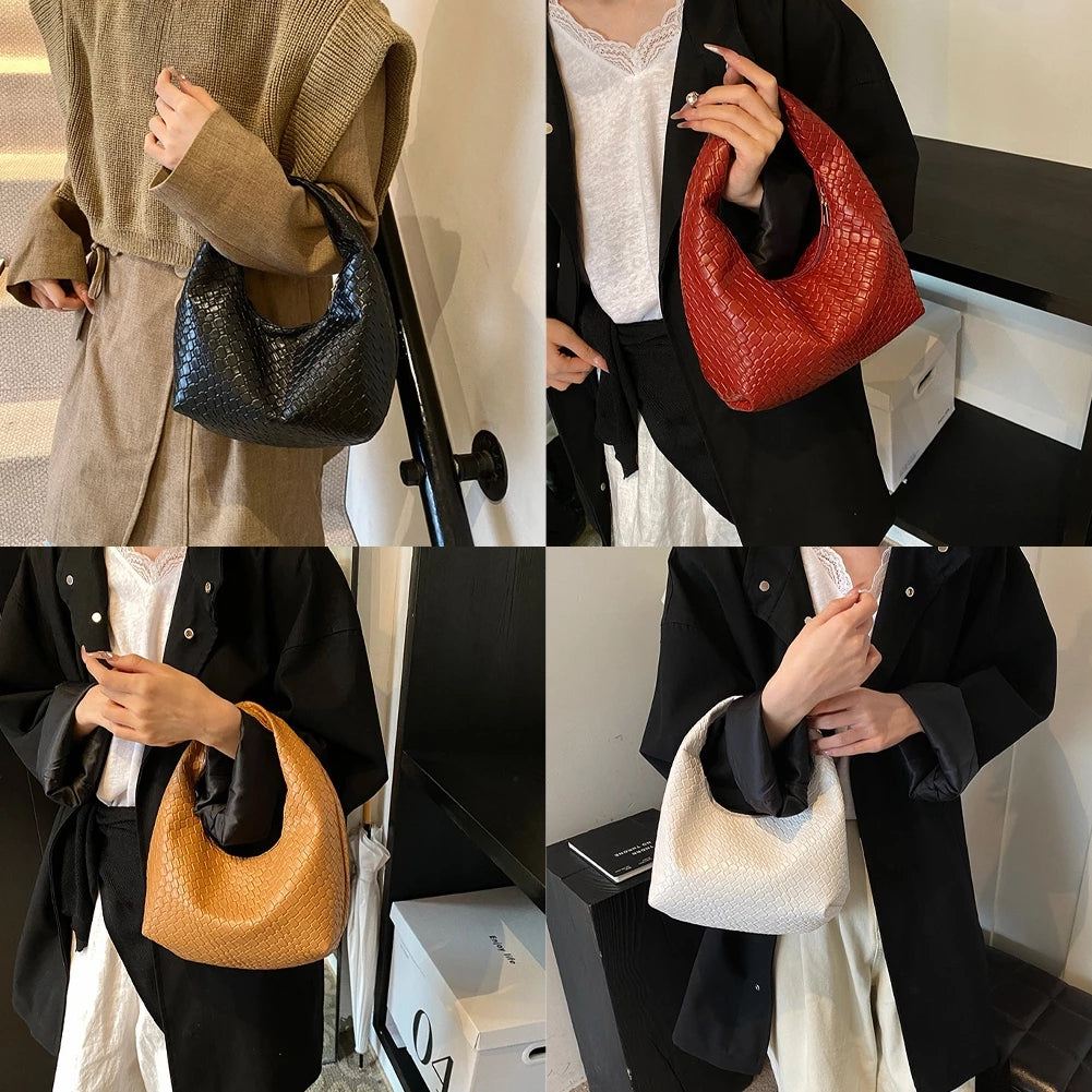 Mini Woven Hobo Handbag