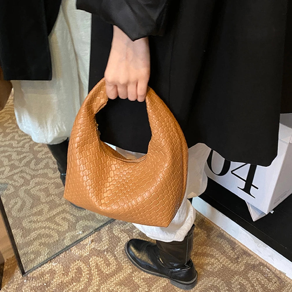 Mini Woven Hobo Handbag