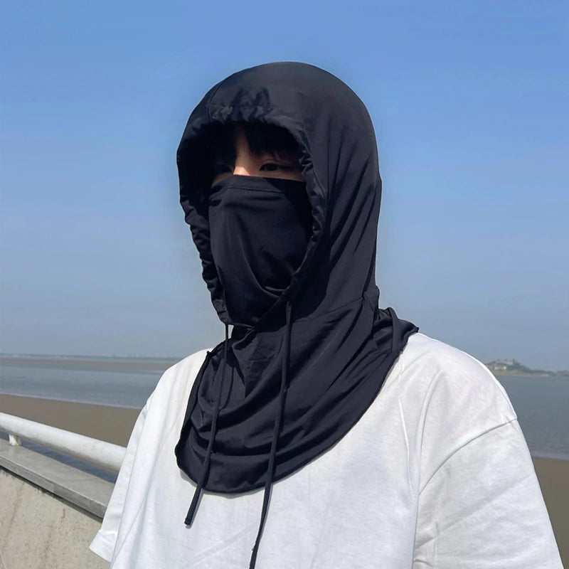 Balaclava Breathable UV Sun Protection Full Head Mask with Drawstring Design