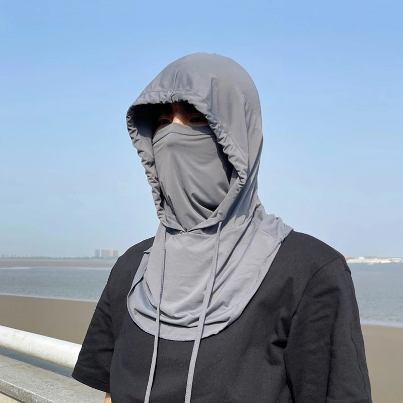 Balaclava Breathable UV Sun Protection Full Head Mask with Drawstring Design