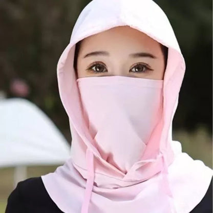 Balaclava Breathable UV Sun Protection Full Head Mask with Drawstring Design