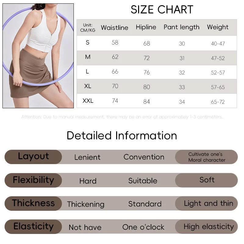 High Waist Elastic Women Side Drawstring Design with Inner Short