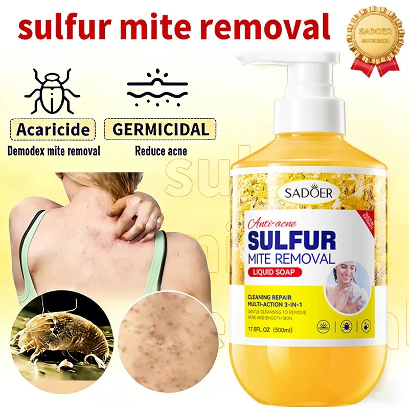 SADOER Sulfur Mite Removal Body Wash 500ml