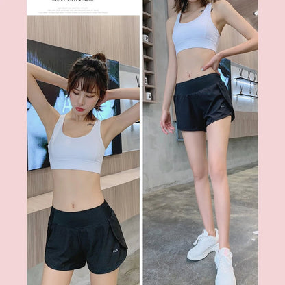 High Waisted Sports Shorts with Pocket