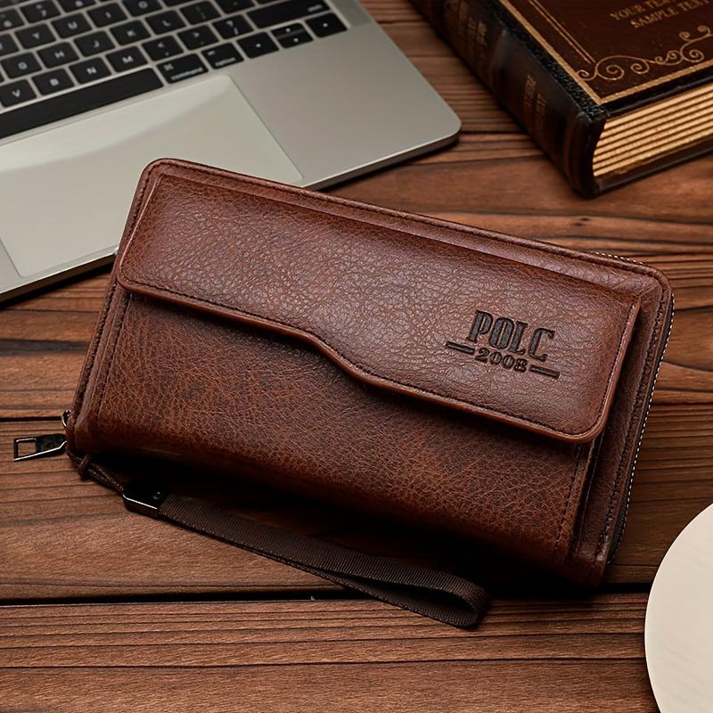 Men's Retro All-in-One Wallet & Phone Holder