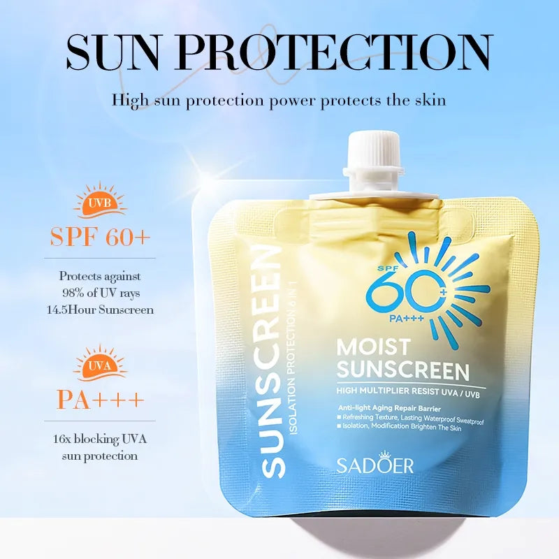 SADOER SPF60+ PA+++ Moisturizing Sunscreen 30g