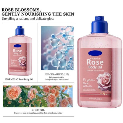 KORMESIC Rose & Niacinamide Brightening Glow Body Oil 260ml