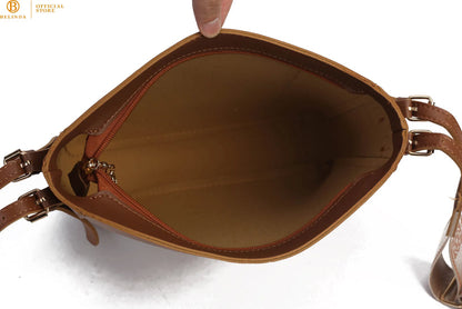 Classic Square Crossbody Bag with Front Pocket
