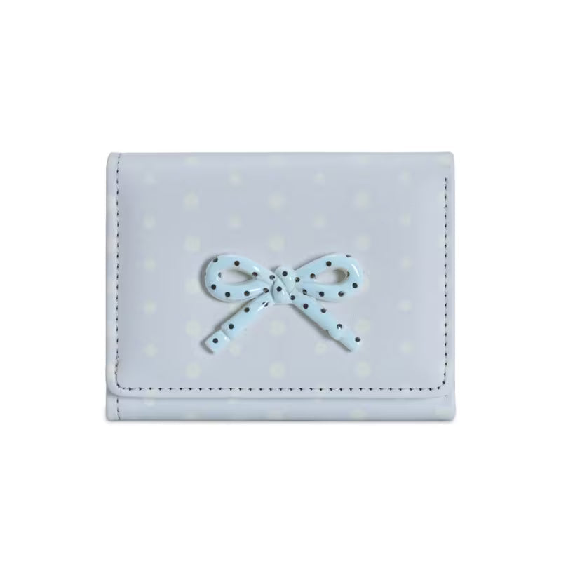 Cute Ribbon Polka Dot Mini Wallet