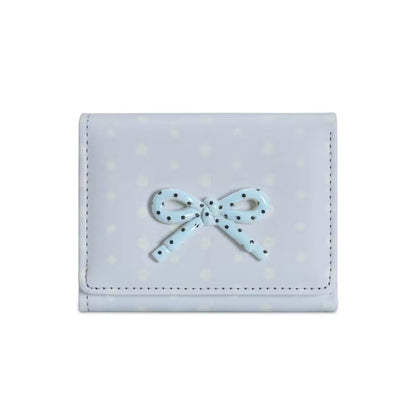 Cute Ribbon Polka Dot Mini Wallet
