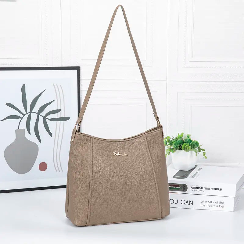 Minimalist PU Leather Shoulder Bag