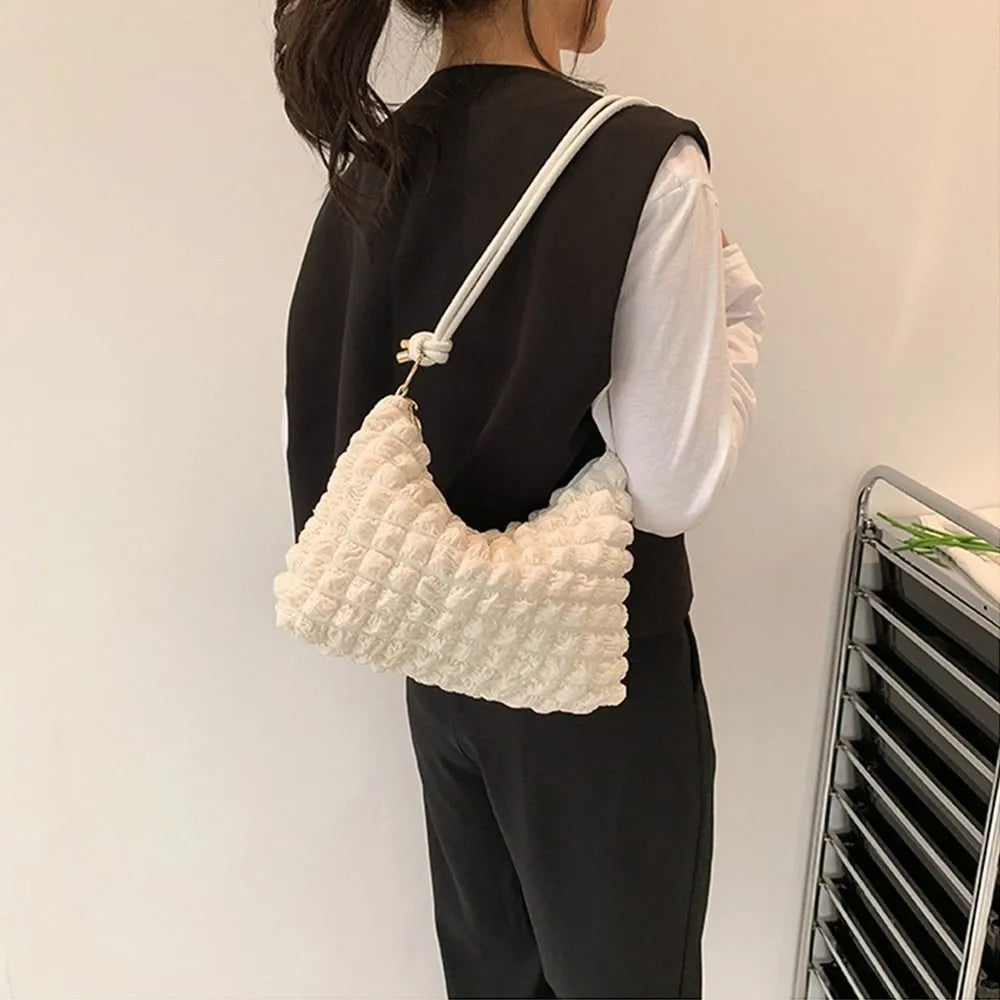 Soft Pleated Bubble Bag