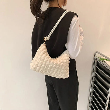 Soft Pleated Bubble Bag