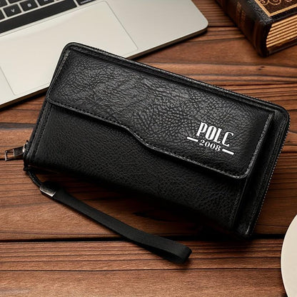 Men's Retro All-in-One Wallet & Phone Holder