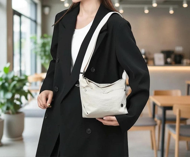 Waterproof Wide Strap Crossbody Bag