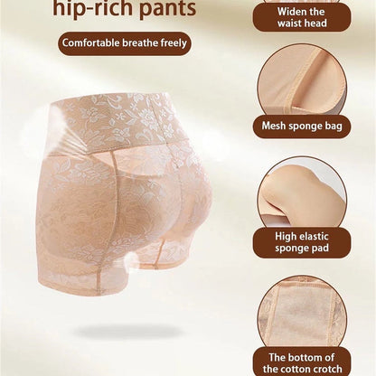 Lace Padded Butt Hips Shapewear Shorts