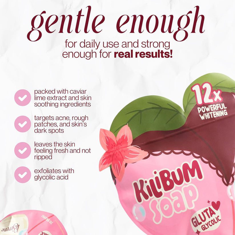 KSERENE KiliBum Gluta Glycolic Soap 3 x 70g