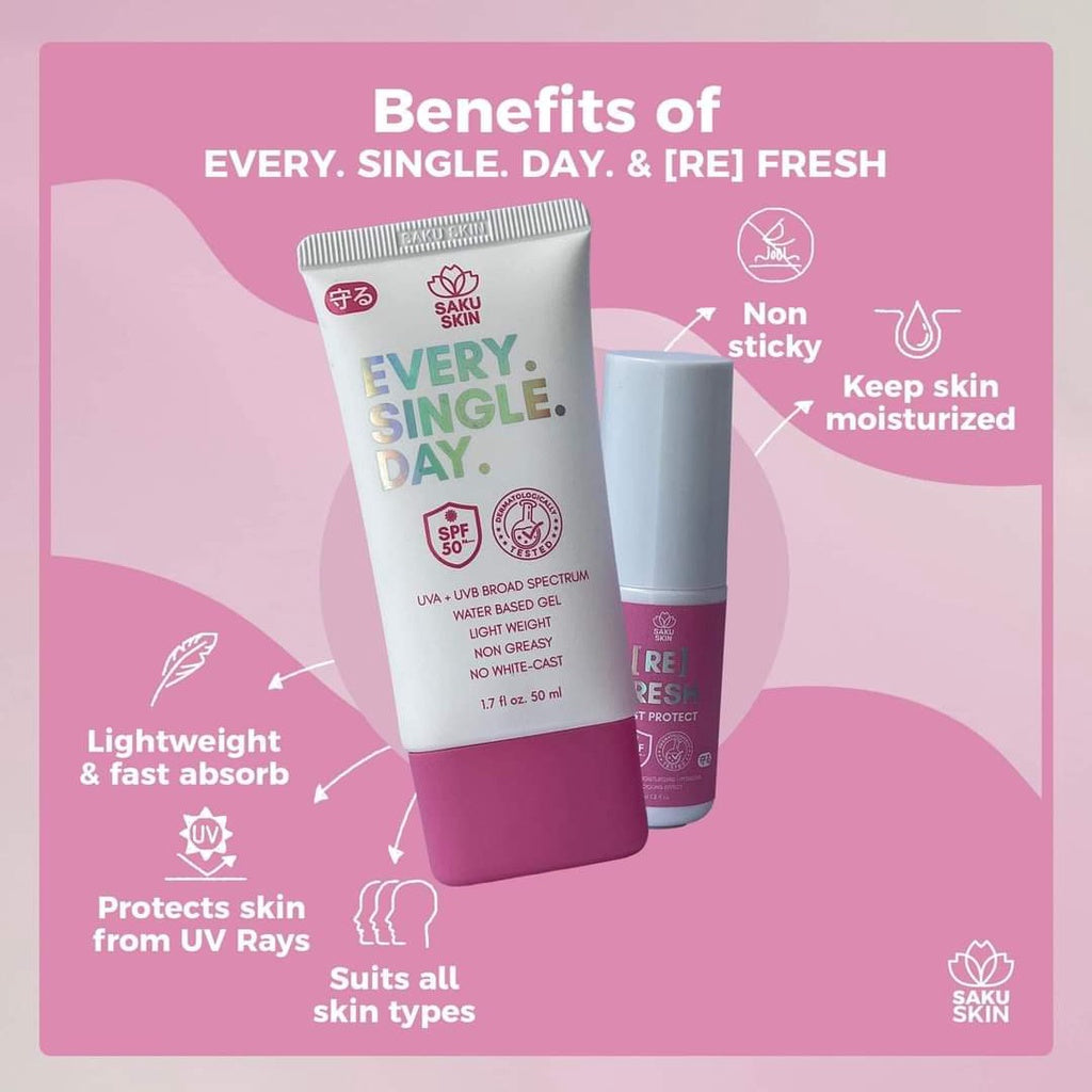 SAKU Skin Sunscreen EverySingleDay Sunscreen SPF50