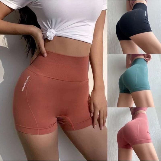 High Waist Stretch Yoga Shorts