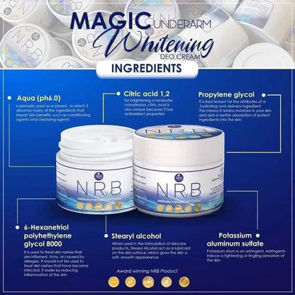 Magic Underarm Whitening Deo Cream by NRB Ventures Corp 40g