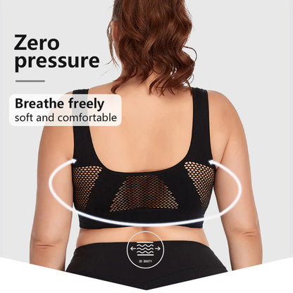 Breathable Seamless Mesh Sports Bra