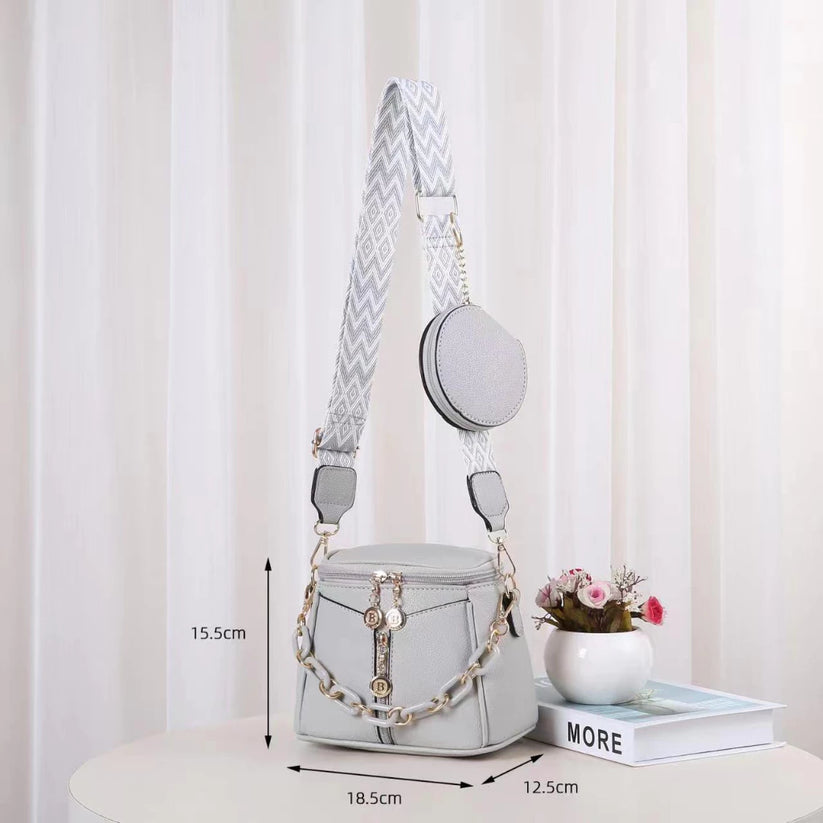 2in1 Cylindrical Bag with Wallet